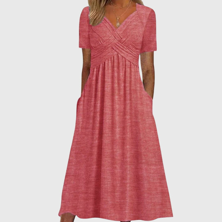 Women's Amanda Flattering Fit & Flare Dress - Effortless Elegance