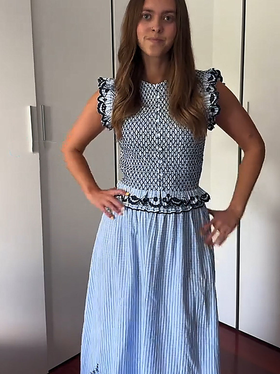 Plaid Sleeveless Top + Skirt Set