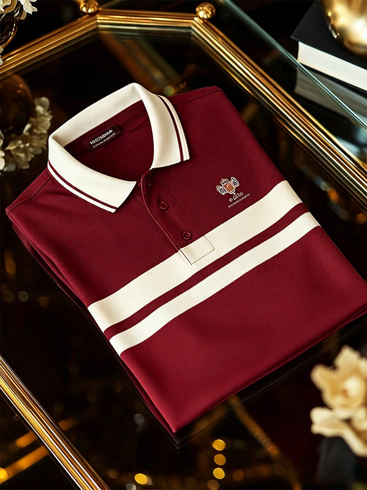 Men's Business Button-Down Short Sleeve Polo