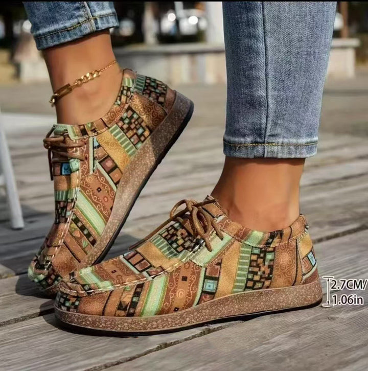 Women's Patchwork Comfort Sneakers - Everyday Casual Style