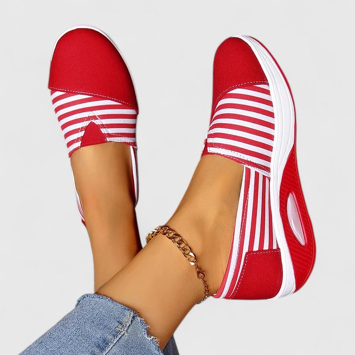 Women's Colette Striped Slip-On Sneakers - Everyday Comfort