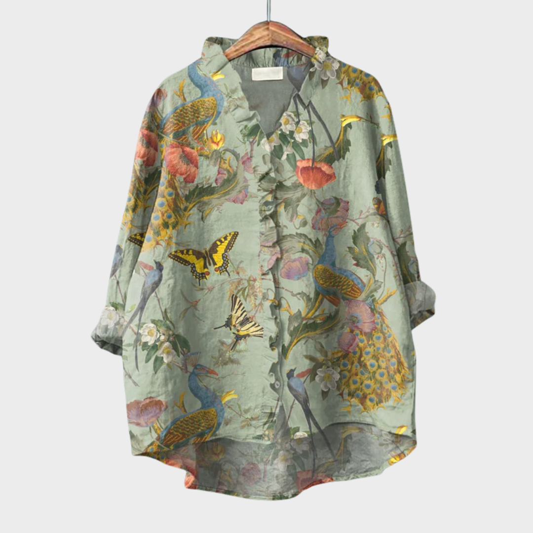 Women's Scarlet Summer Blouse - Lightweight & Breathable