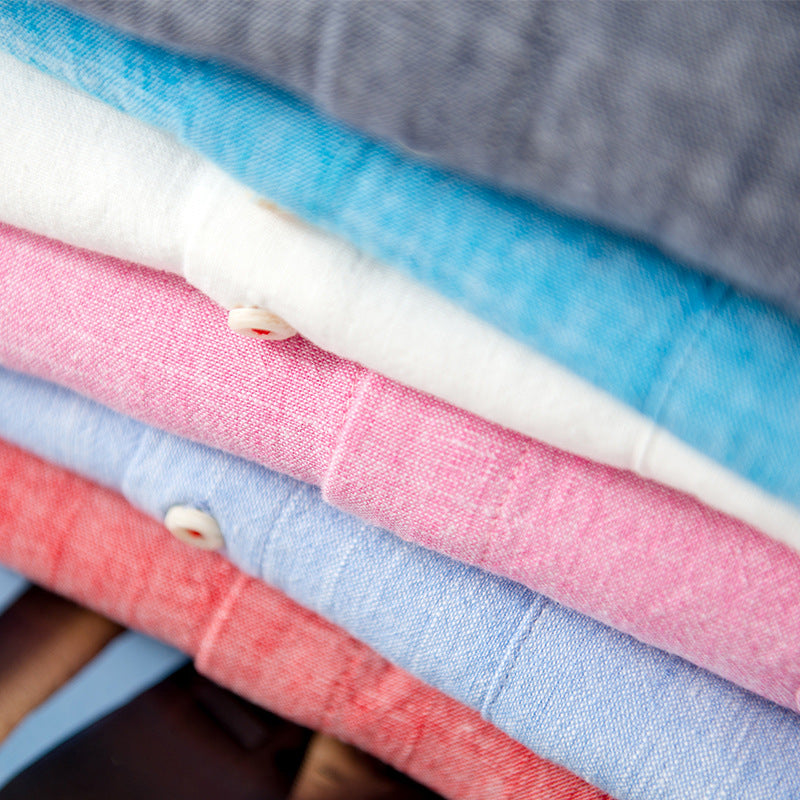 Men's Linen Casual Shirt – Breathable Warm-Weather Summer Shirt