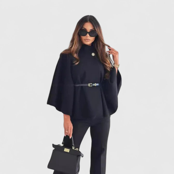 Women's Ava Structured Cape Jacket – Timeless Chic