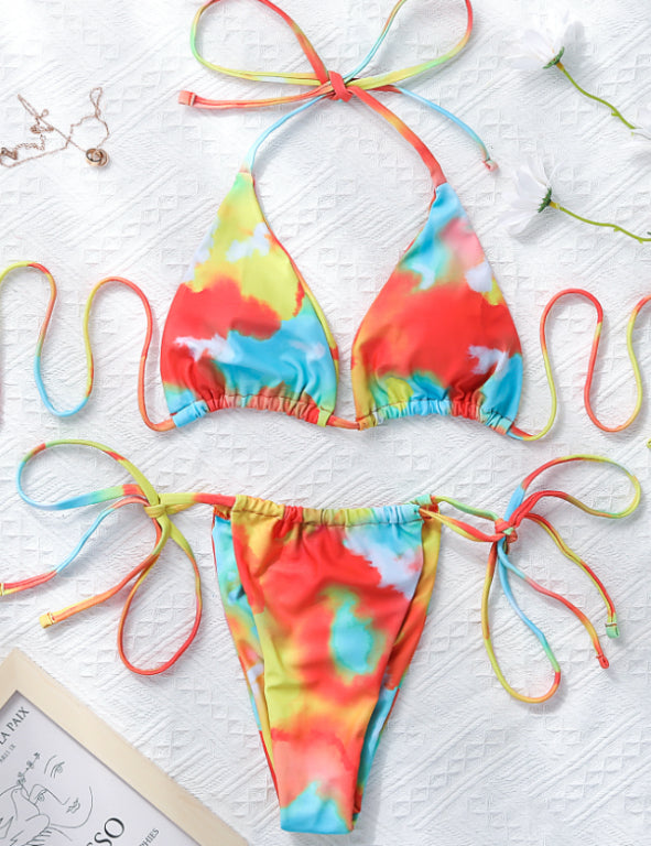 Women's Red String Bikini - Chic Beachwear for Sunny Days