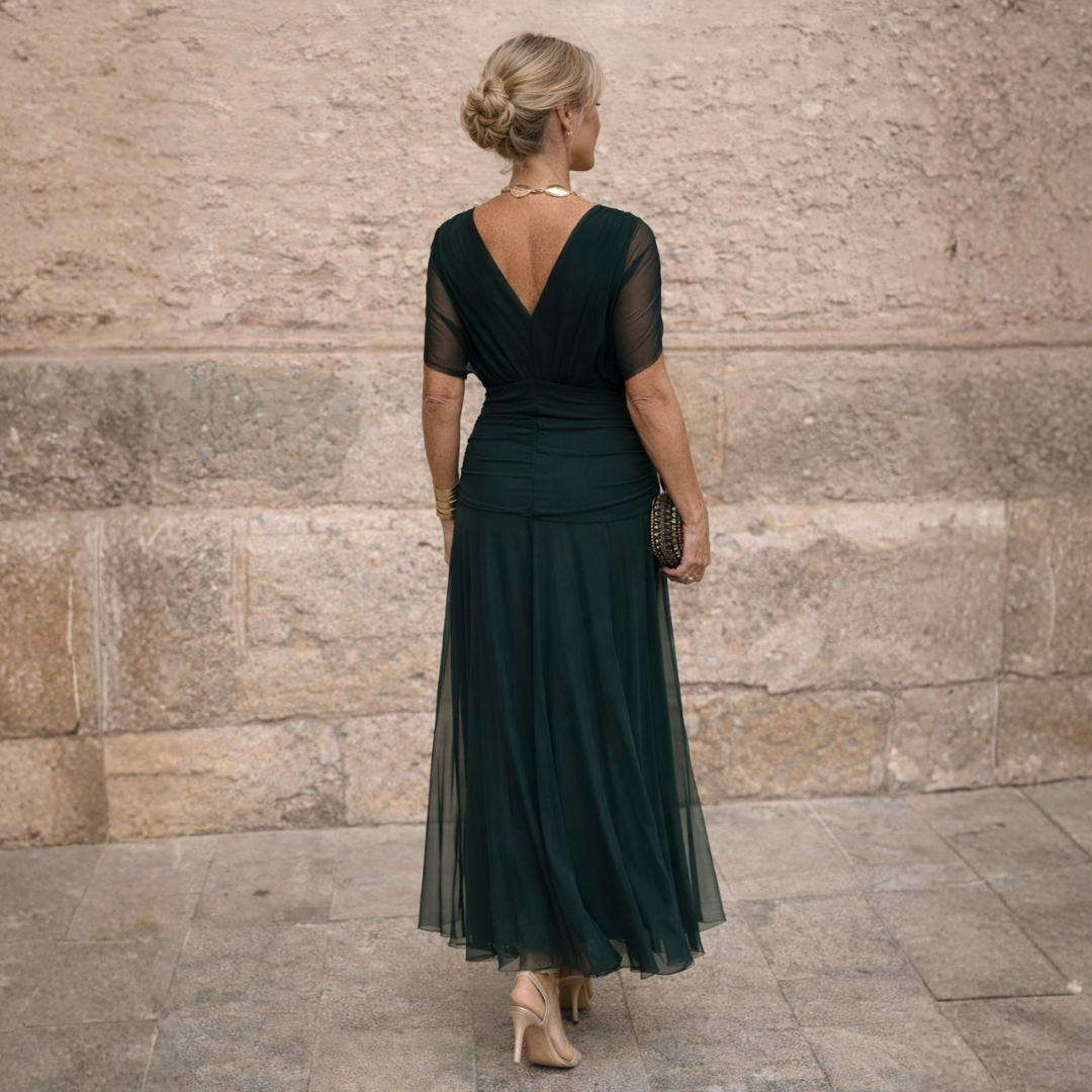 Women's Mikaela Off-Shoulder Maxi Dress - Effortless Evening