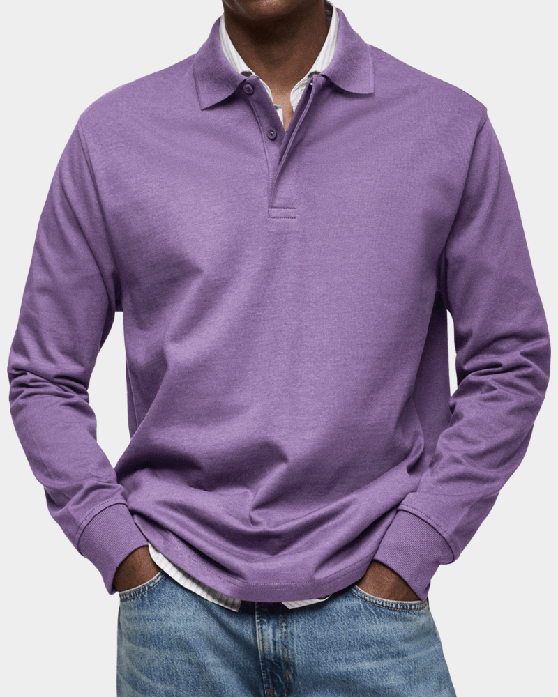 Wilson | Klassisches Langarm-Poloshirt