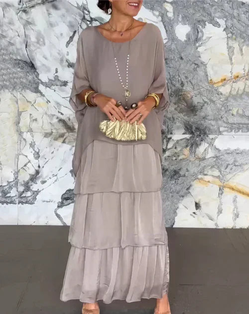 Women's Laura Flowing Long Maxi Dress - Elegant & Artful