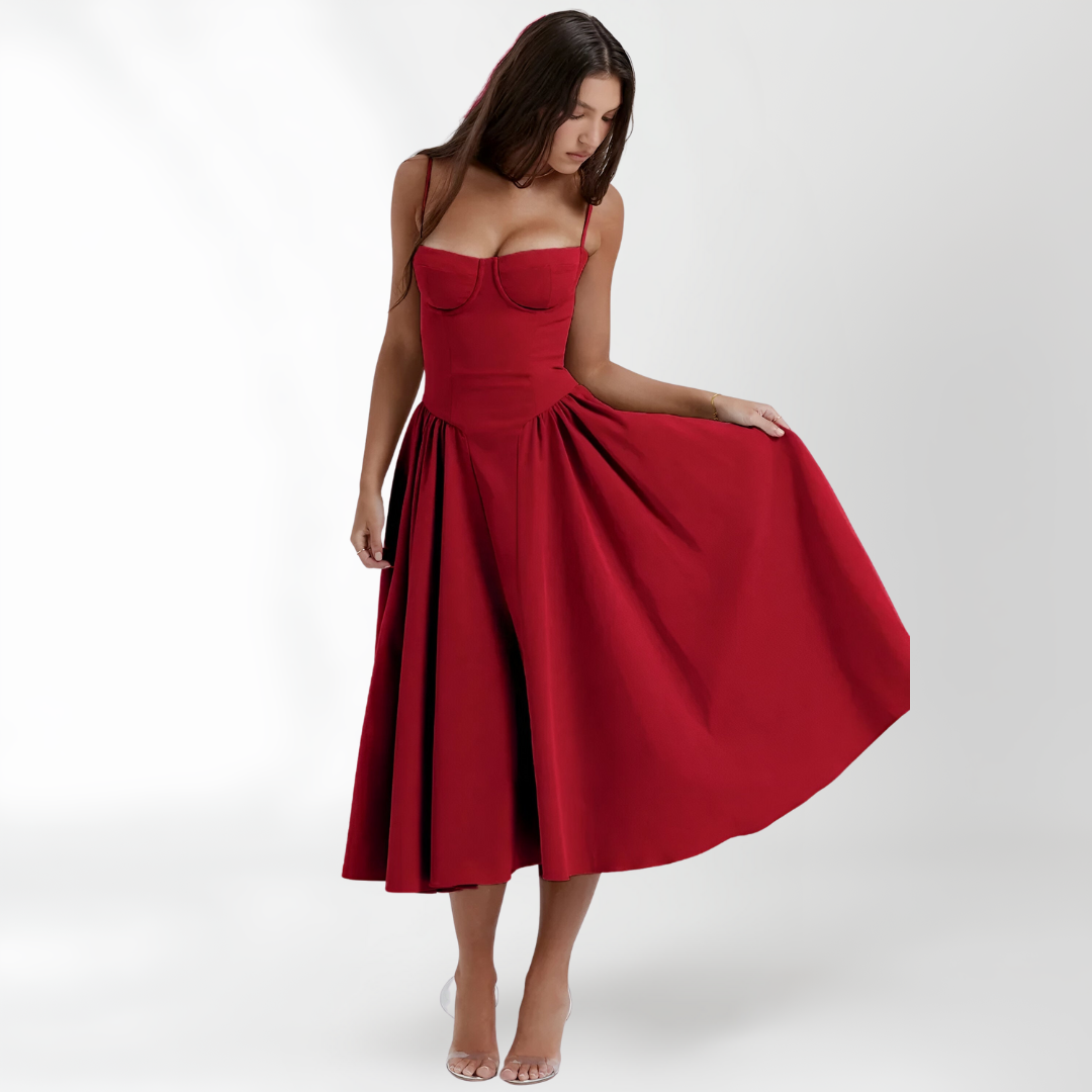 Women's Maren Sleeveless Corset Dress - Elegant & Sophisticated