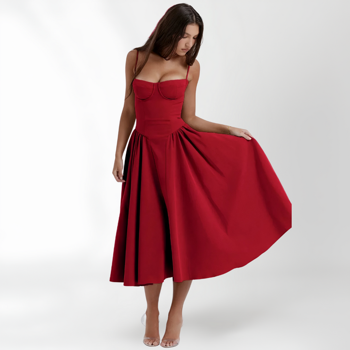 Women's Maren Sleeveless Corset Dress - Elegant & Sophisticated