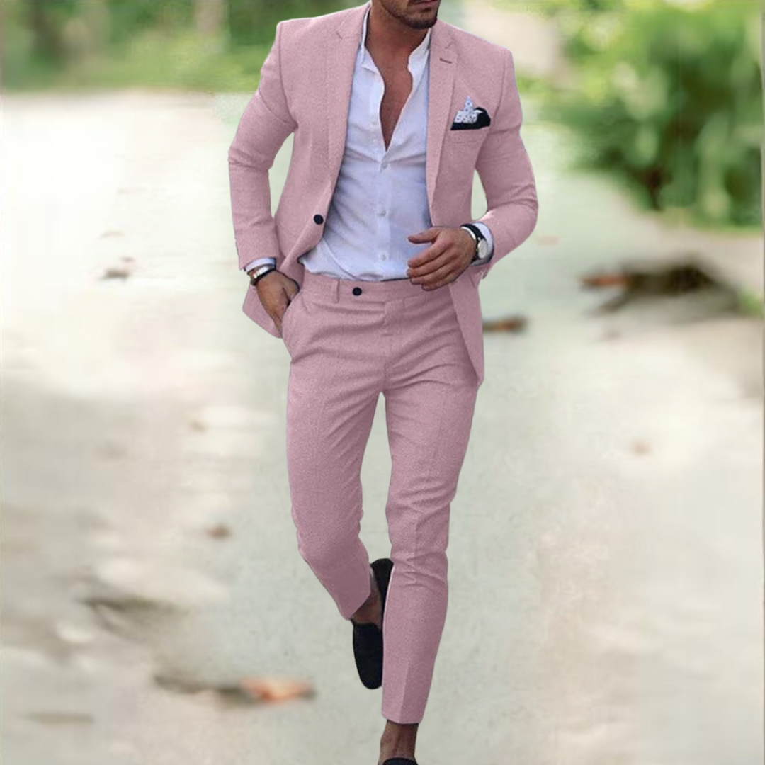 Men's Elegant Suit - Jacket and Trousers for Formal Events