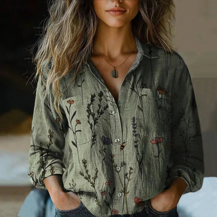 Women's Harper Printed Blouse - Timeless Boho Style