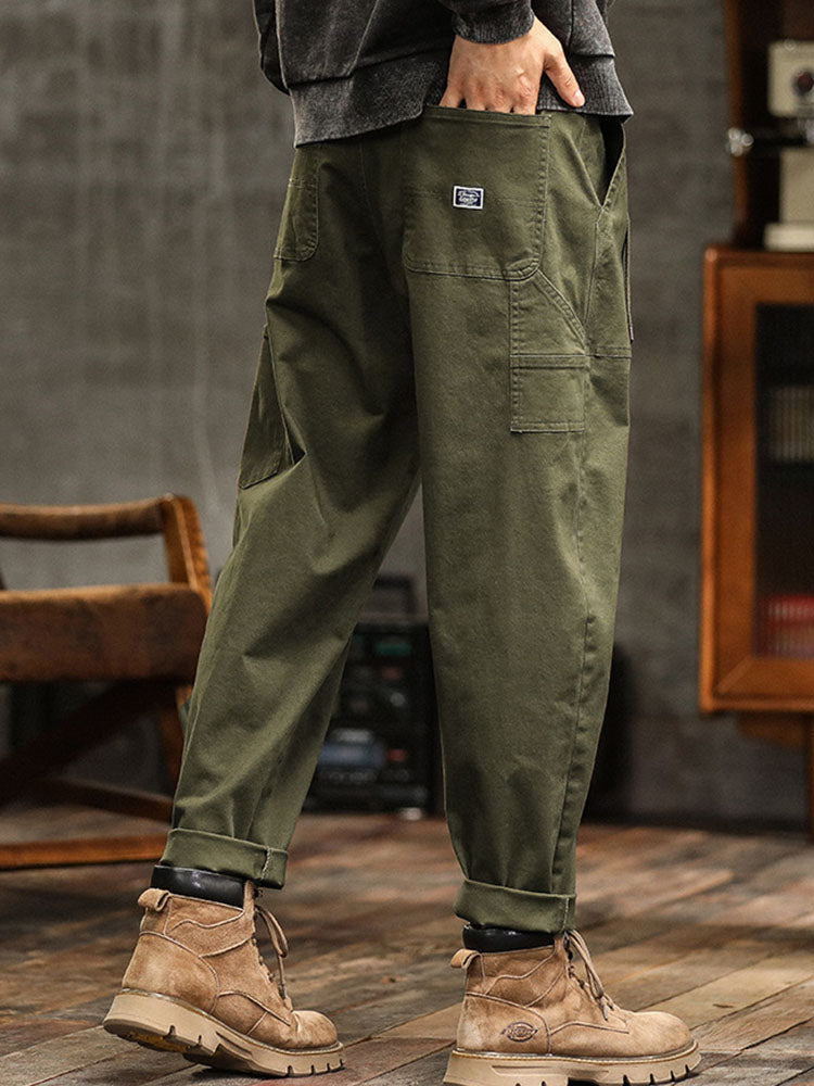 Men's Vintage-Inspired Cargo Pants - Everyday Utility