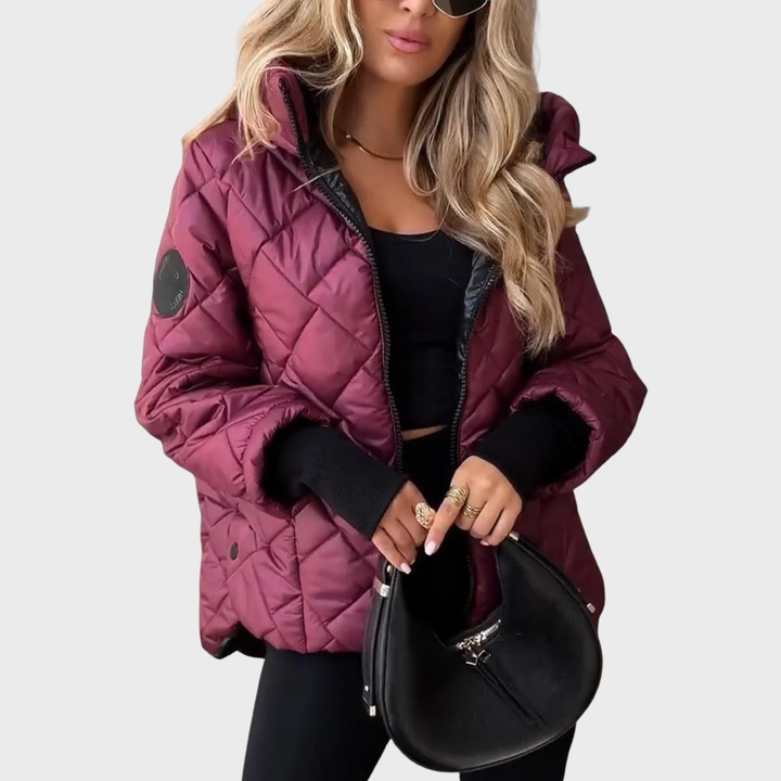 Women's Quilted Puffer Jacket - Everyday Cold-Weather Essential