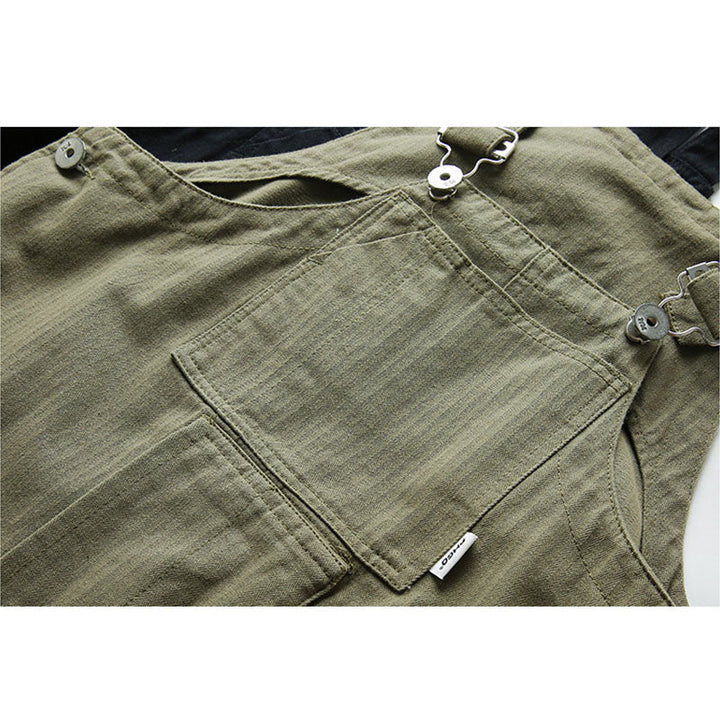 Women's Oversized Cotton Overalls with Large Pockets