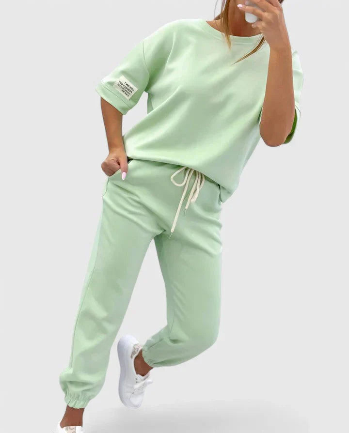 Women's Stacy Comfortable Two-Piece Set - Versatile Casual Outfit
