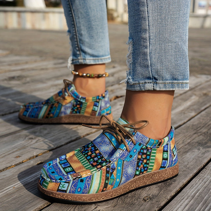 Women's Patchwork Comfort Sneakers - Everyday Casual Style