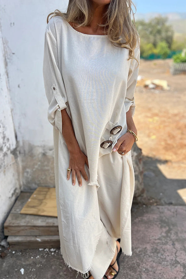 Women's Effortless Flowing Loungewear Set - Vacation Style