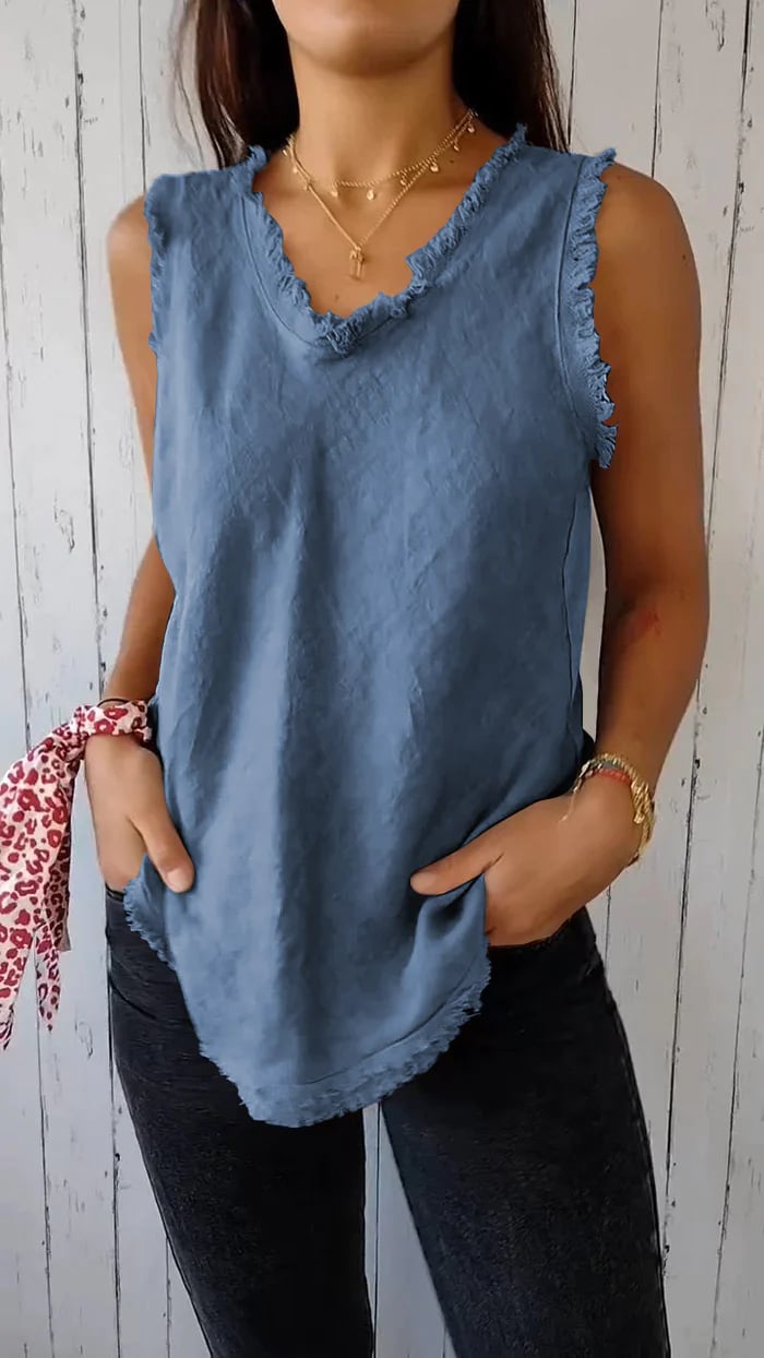 Women's Aeliana V-Neck Vest – Soft, Breathable Layering Piece
