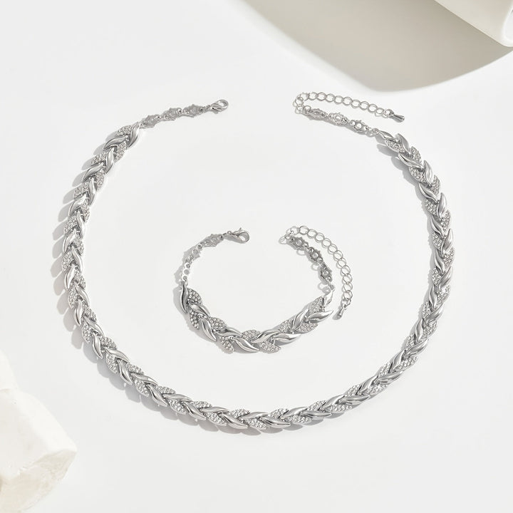 Women's Rhinestone Fish Tail Jewelry Set – Everyday Elegance