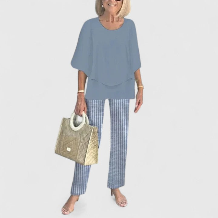 Women's Sophisticated Two-Piece Set - Effortless Elegance