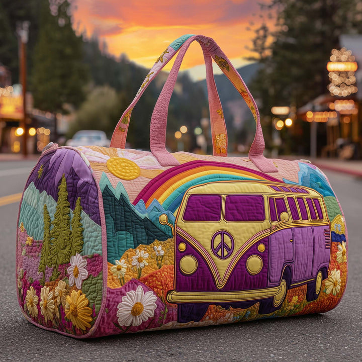 Women's Padded Travel Bag - Artisan Print for Stylish Weekends