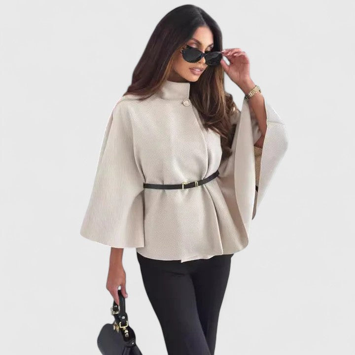 Women's Ava Structured Cape Jacket – Timeless Chic