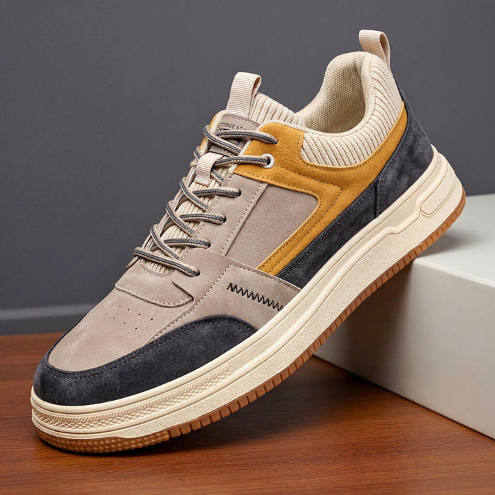 Men's Suede Sneakers – Retro Leather Trainers, Cushioned