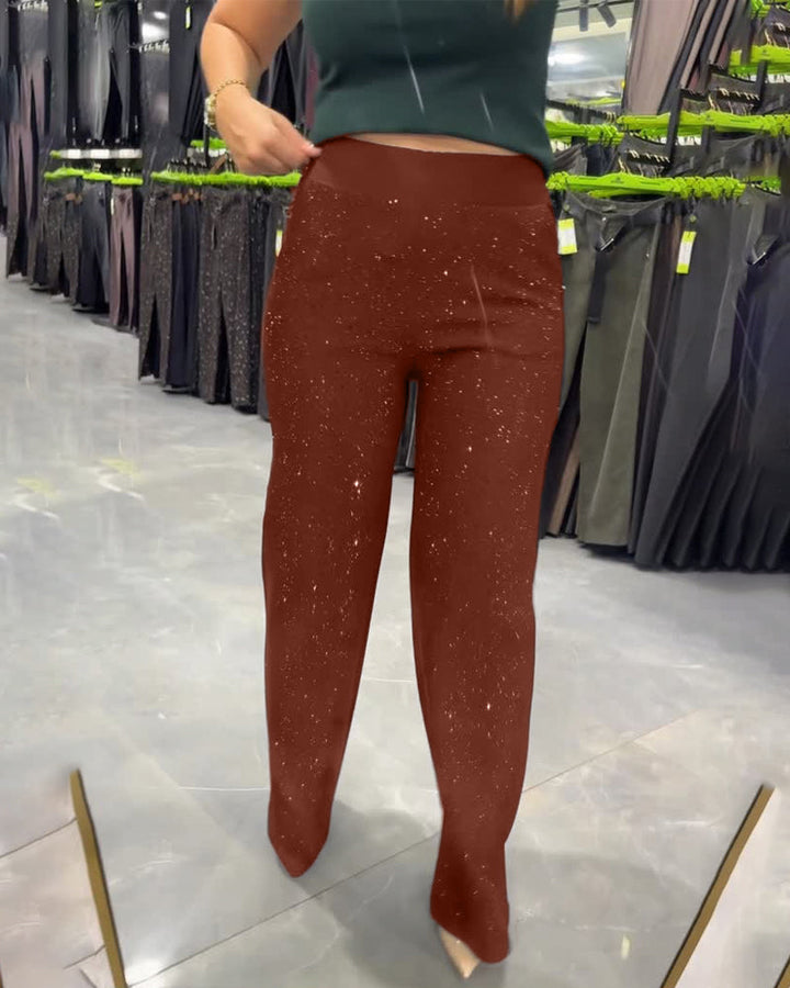 Women's Chic Wide Leg Pants - Effortlessly Trendy Casual Style