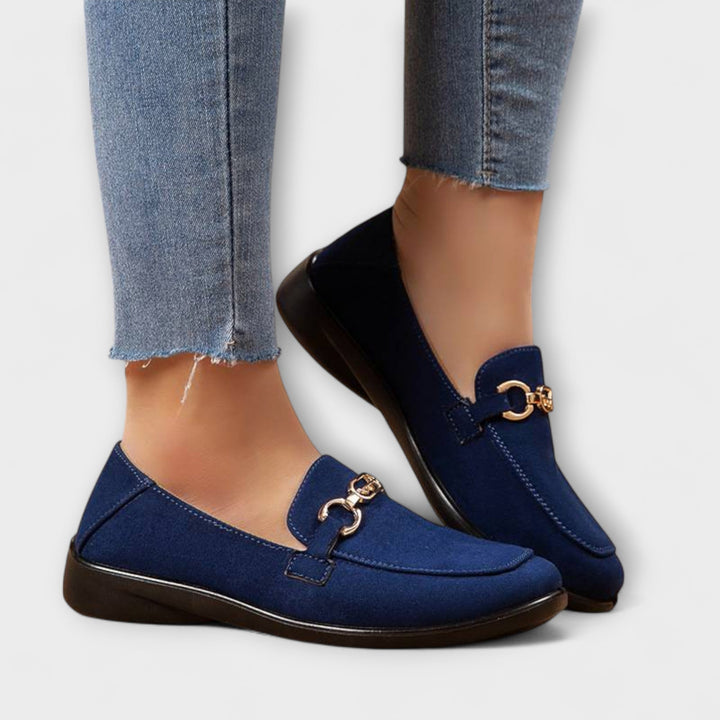 Women's Flannel Loafers - Breathable Slip-Ons for Summer