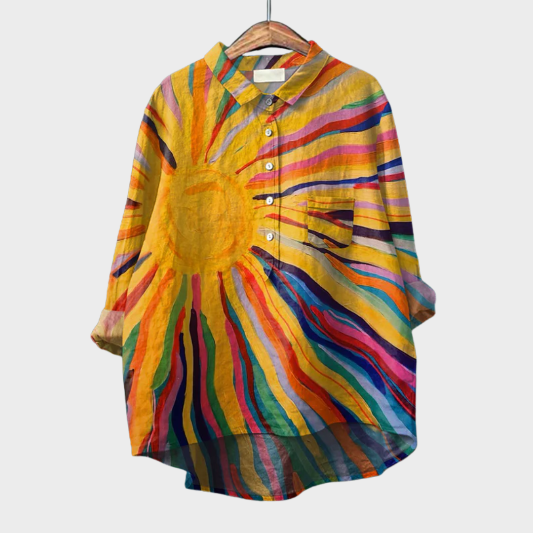 Women's Solara Chic Summer Blouse - Effortless Warm-Weather Style