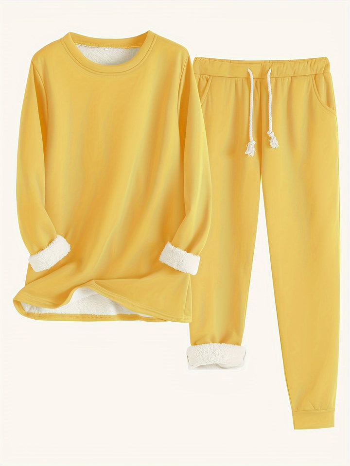 Women's Riley Cozy Fleece-Lined Lounge Set - All-Day Comfort
