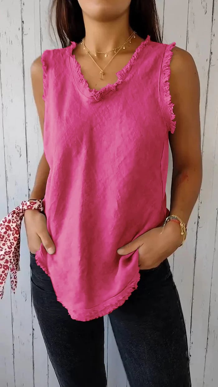 Women's Aeliana V-Neck Vest – Soft, Breathable Layering Piece