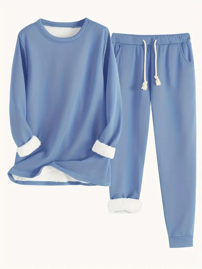 Women's Riley Cozy Fleece-Lined Lounge Set - All-Day Comfort