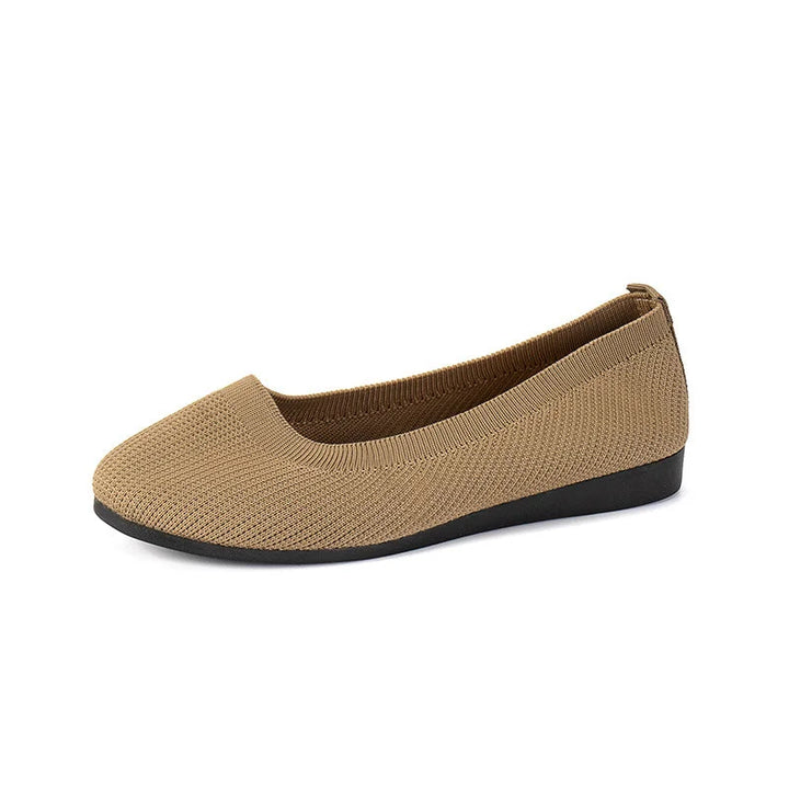 Women's Comfy Knit Ballet Flats - Everyday Elegance