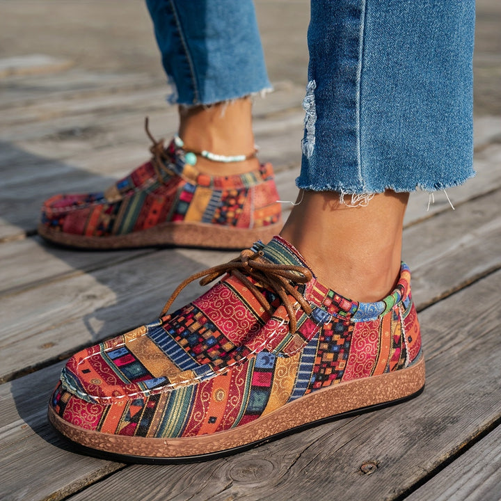 Women's Patchwork Comfort Sneakers - Everyday Casual Style