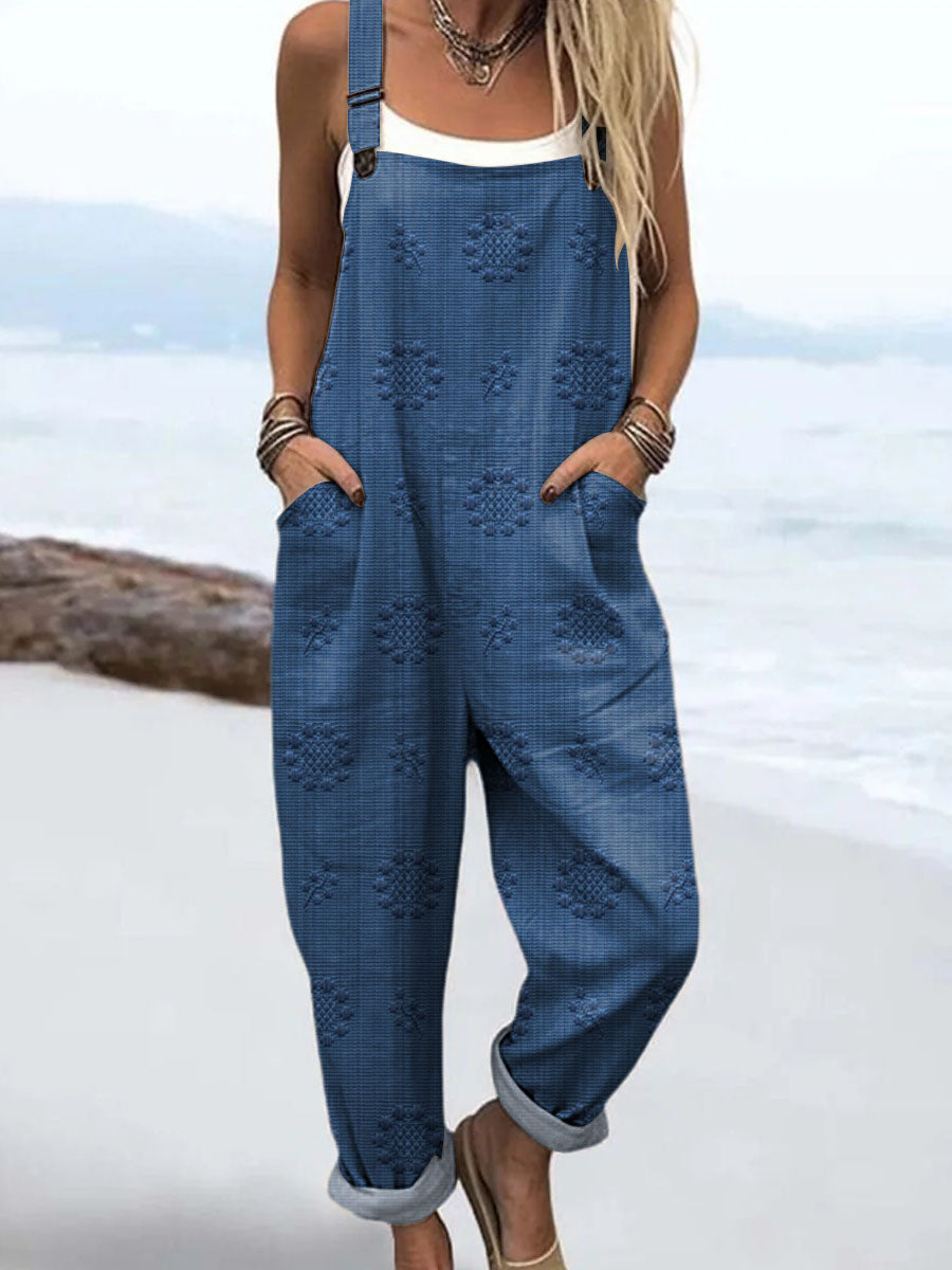 Women's Casual Pattern Jumpsuit - Effortless Everyday Style