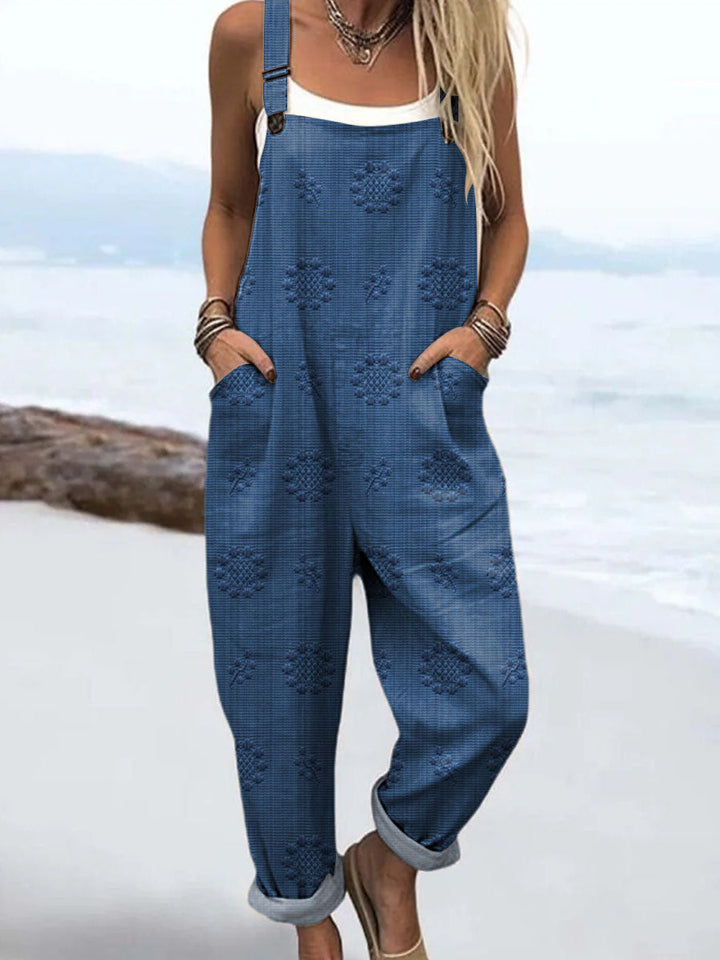 Women's Casual Pattern Jumpsuit - Effortless Everyday Style