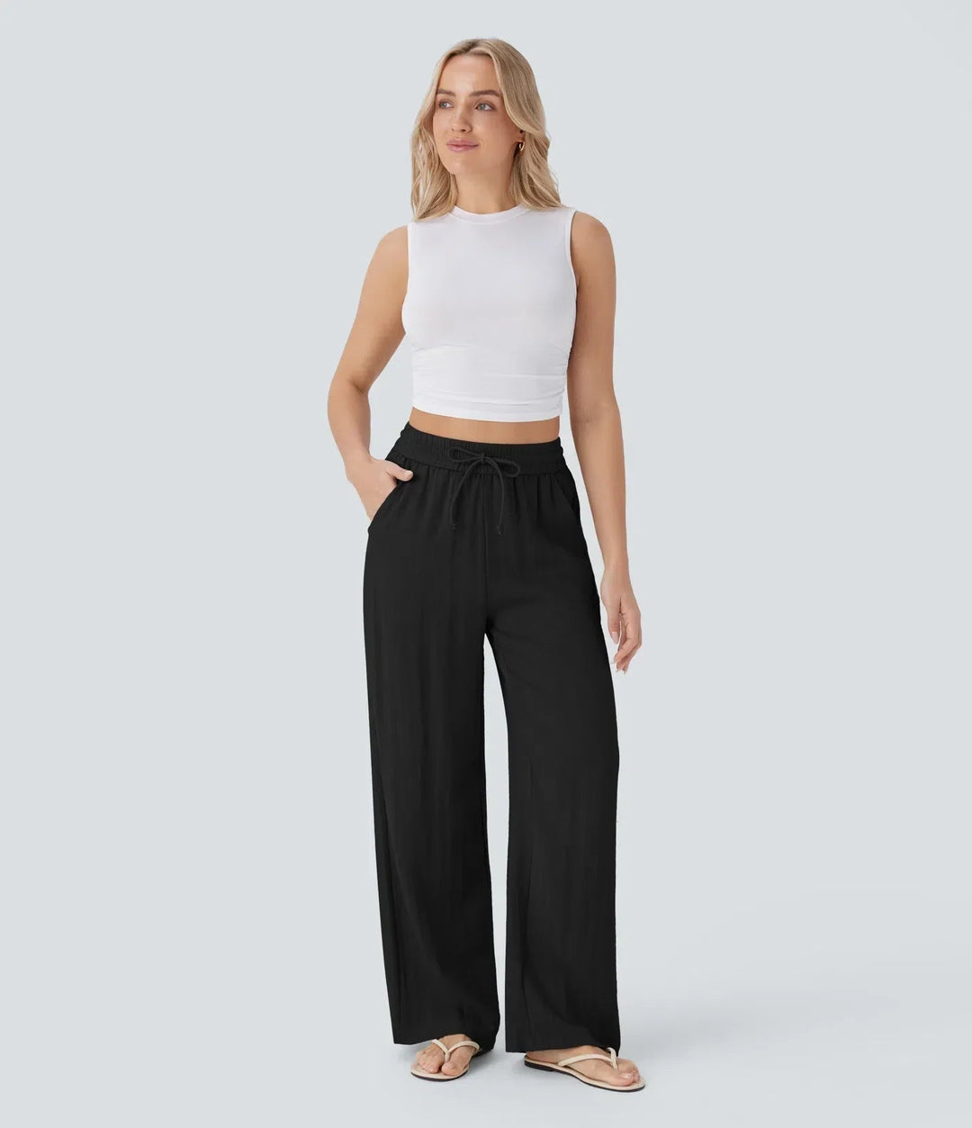 Women's Sarah Effortless Wide Leg Pants - Everyday Elegance