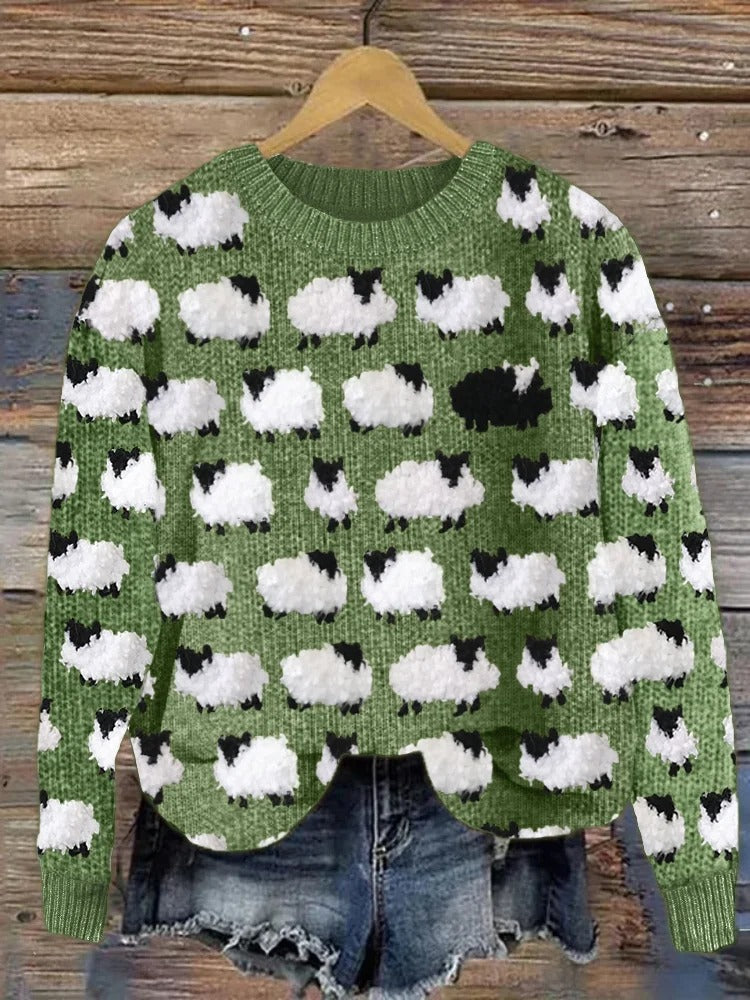 Women's Cozy Knit Sweater - Effortless Everyday Comfort