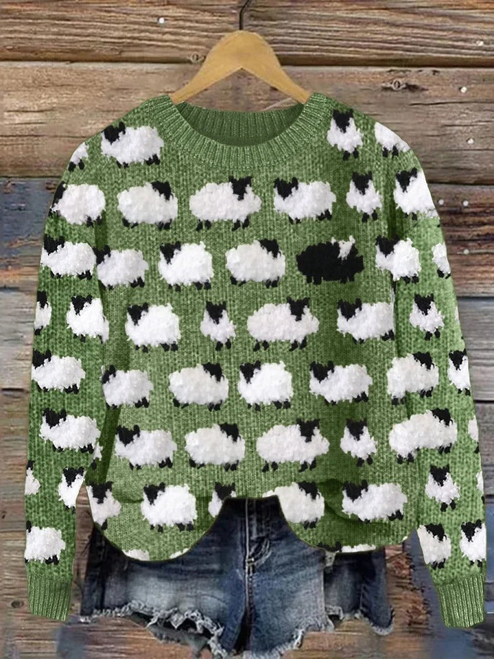 Women's Cozy Knit Sweater - Effortless Everyday Comfort