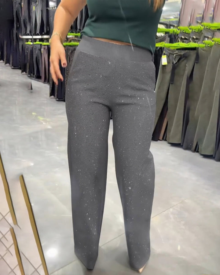 Women's Chic Wide Leg Pants - Effortlessly Trendy Casual Style