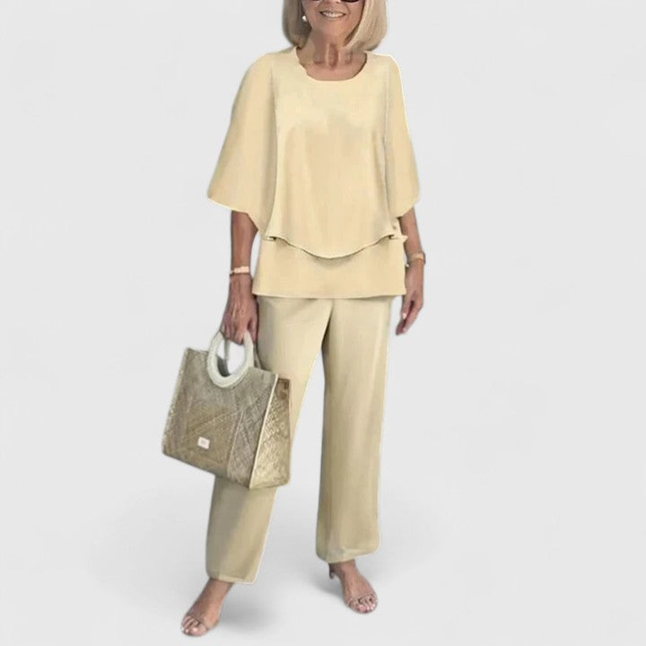 Women's Sophisticated Two-Piece Set - Effortless Elegance