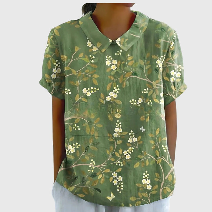 Women's Floral Blouse - Effortless Everyday Elegance for Any Occasion