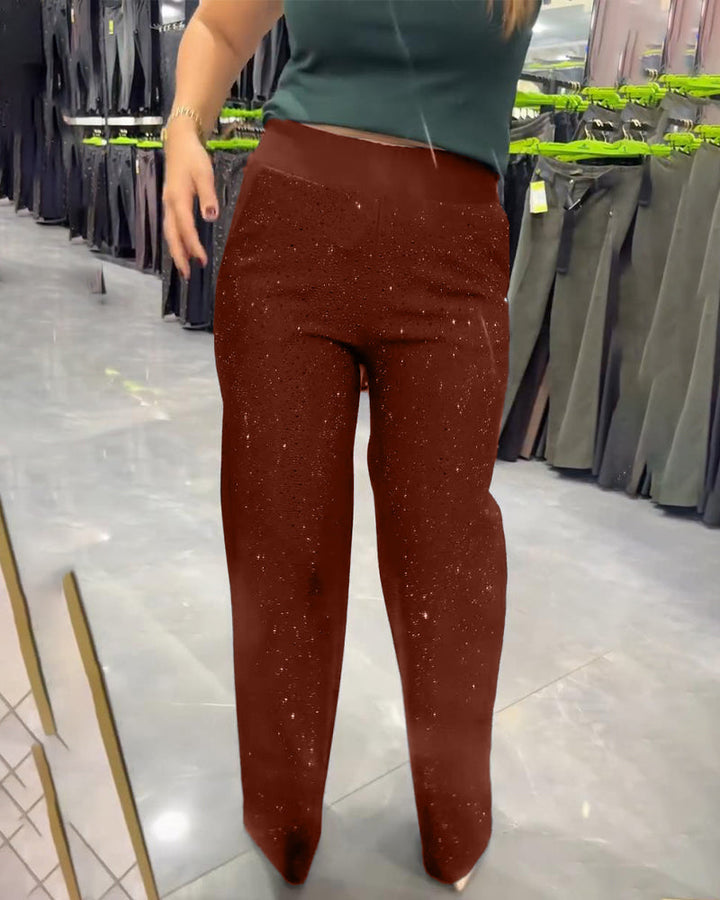 Women's Chic Wide Leg Pants - Effortlessly Trendy Casual Style