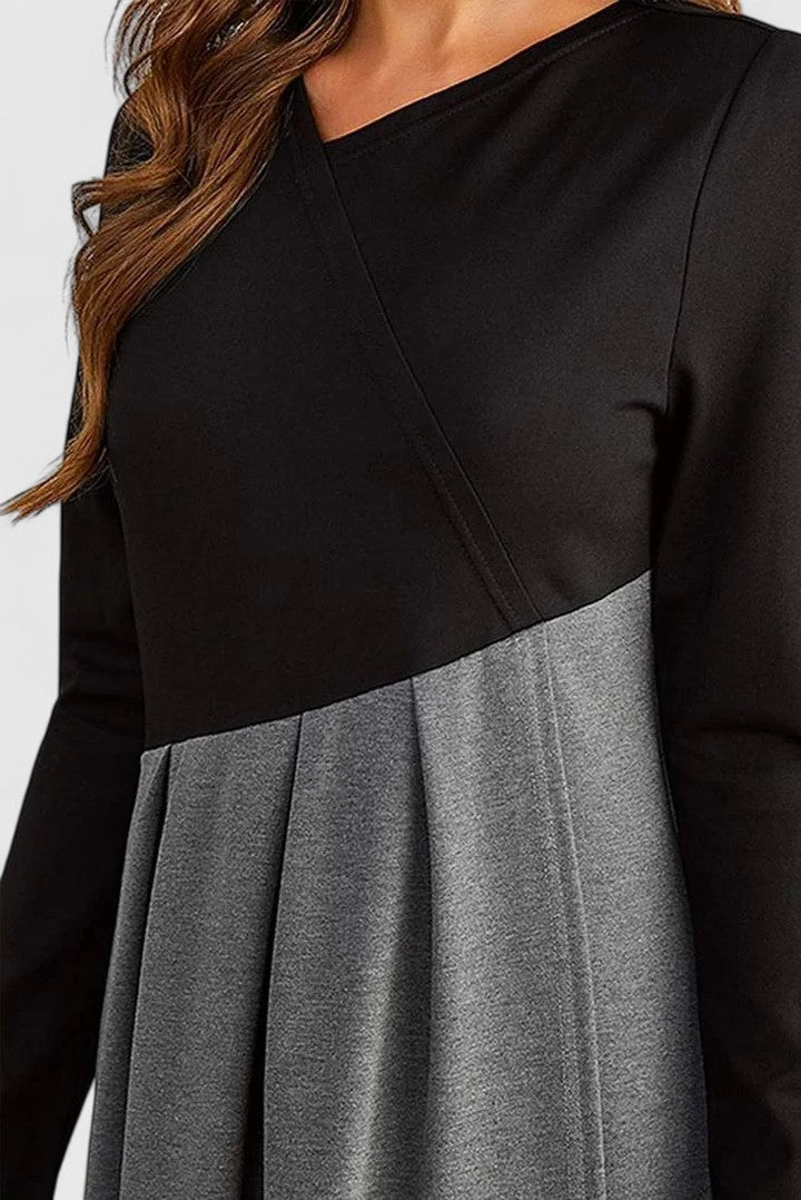 Women's Elegant Long Sleeve Maxi Dress - Perfect for Evening Events