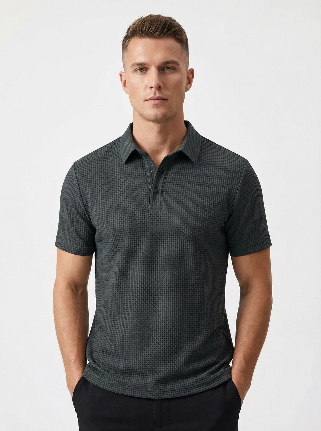 Milano — Men's Ultra-Comfortable Textured Polo