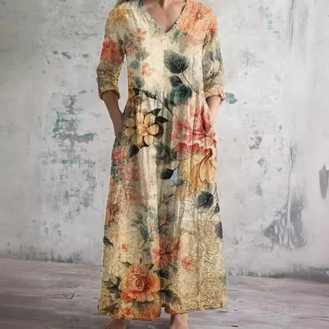 Women's Floral Summer Dress - Effortless Warm-Weather Style