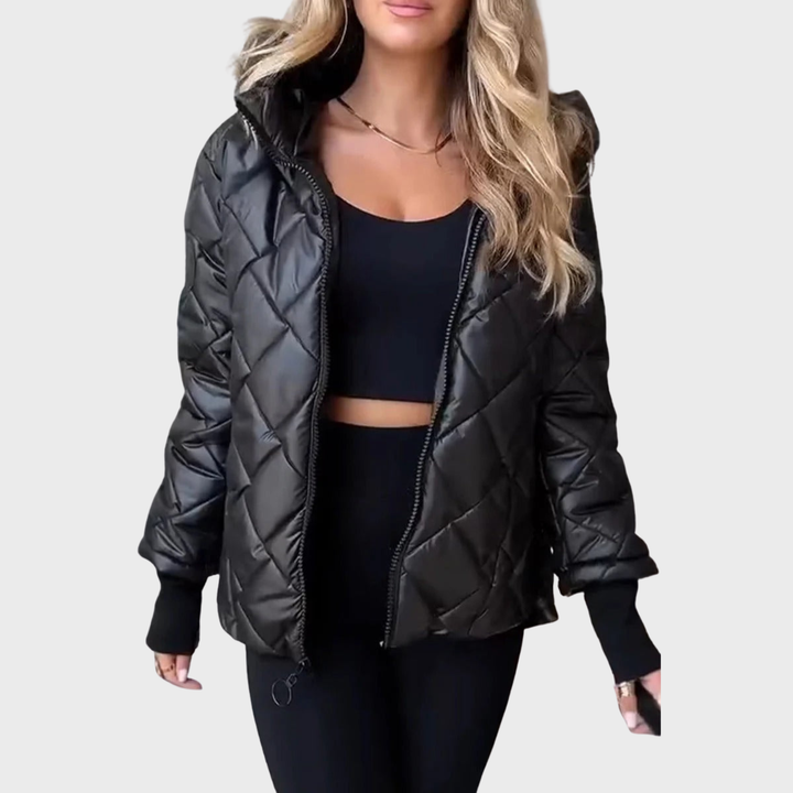 Women's Quilted Puffer Jacket - Everyday Cold-Weather Essential
