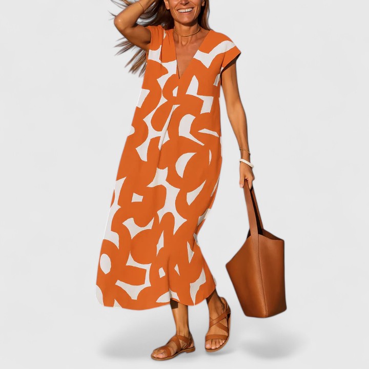Women's Sophisticated Maxi Dress - Effortless Elegance for Any